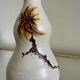 Chouzet stoneware double gourd vase from the 70s