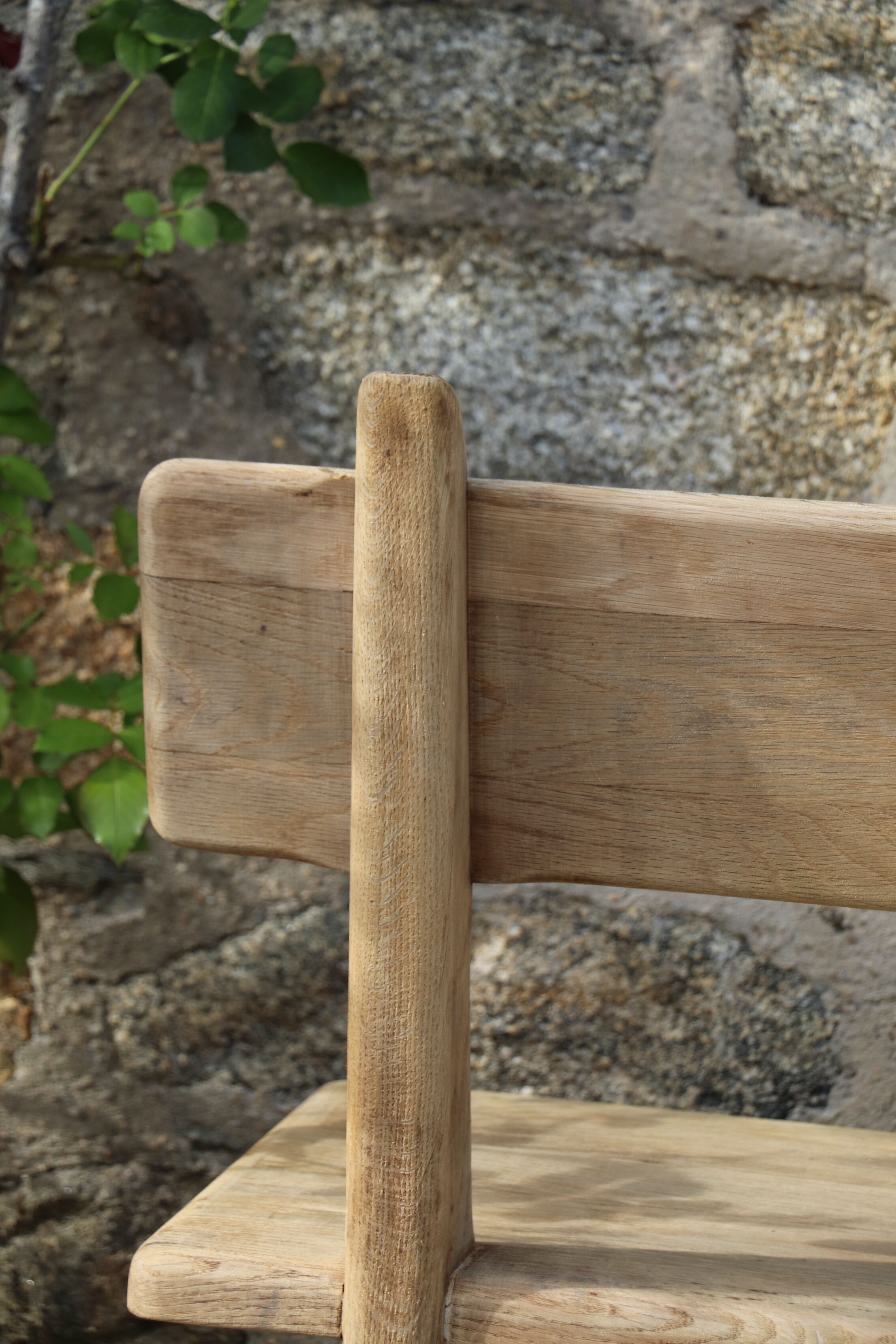 Pair of wooden benches, 40s