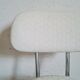 Retro 60s chair metal and white fabric