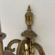 3-arm wall sconce in gilded bronze