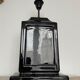 Vintage black ceramic lamp base 1980