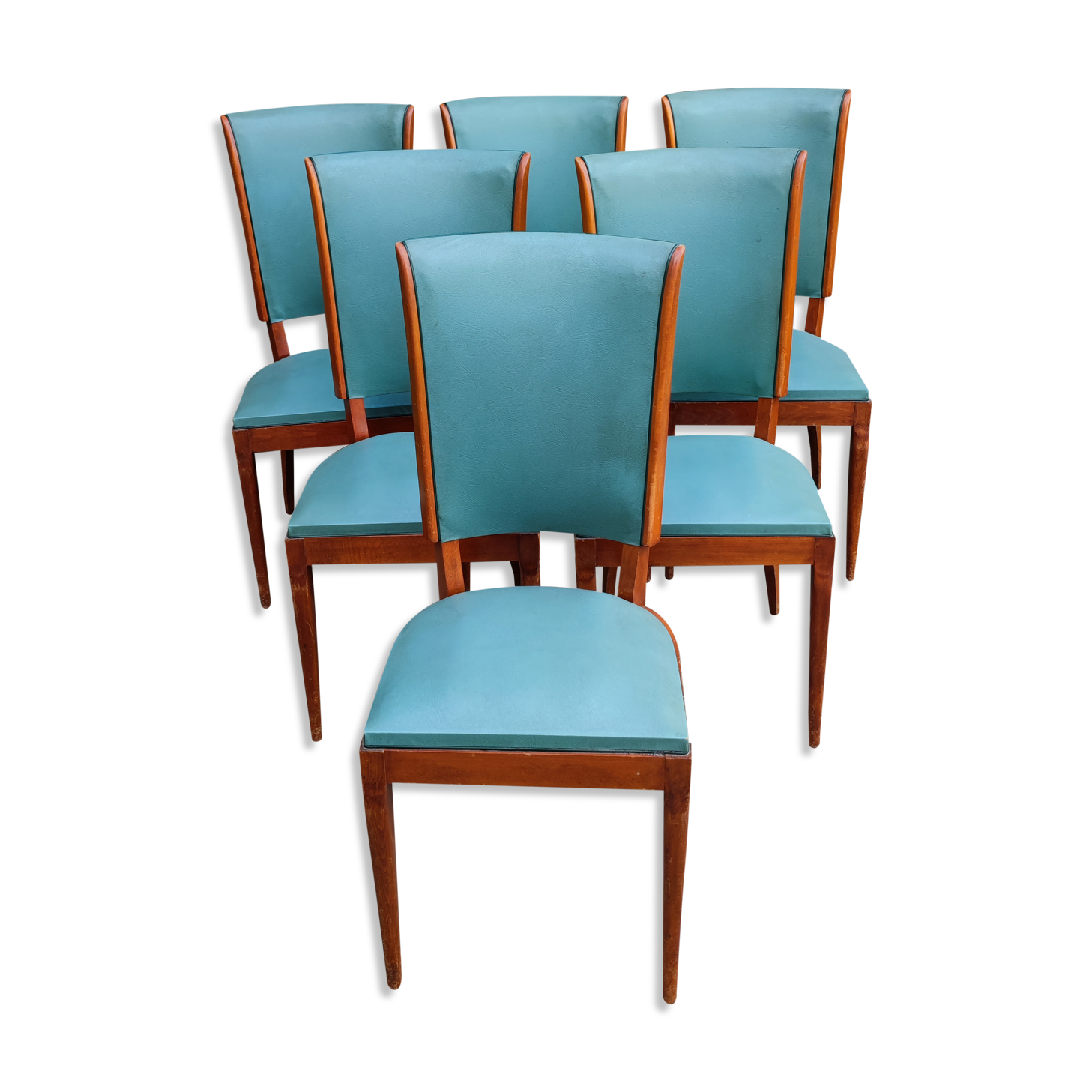 6 art deco chairs 1940