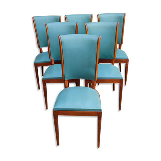 6 art deco chairs 1940
