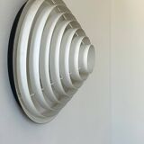 Vintage Falkenbergs wall lamp, black and white metal, Sweden 1960s