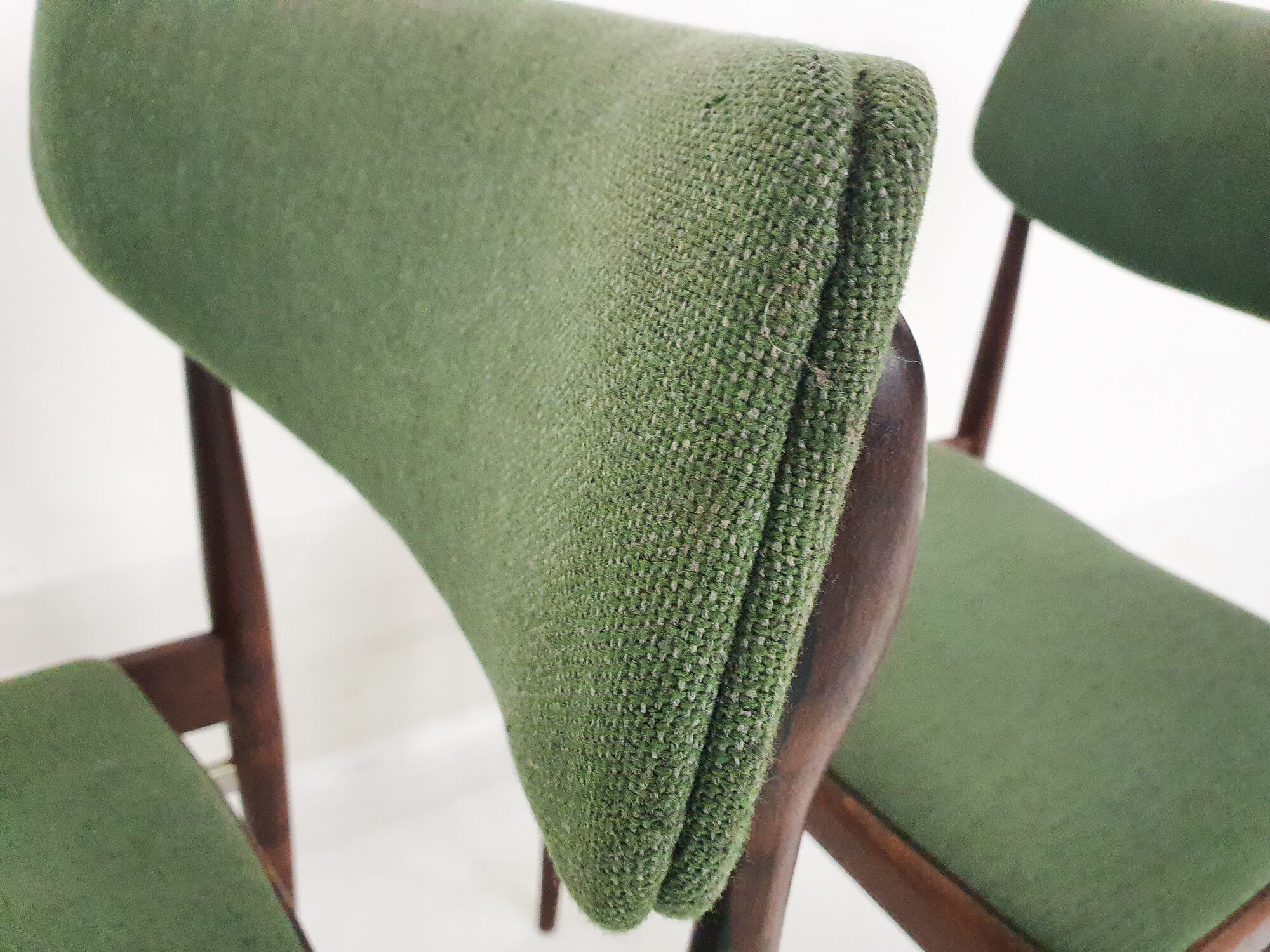 Set of four rosewood awa dining chairs, the netherlands 1960's
