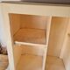 Antique Parisian bonnetière with a patina – vintage narrow wardrobe