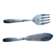 Silver-plated fish service in good condition, 20th century