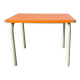 Small children's table in formica orange