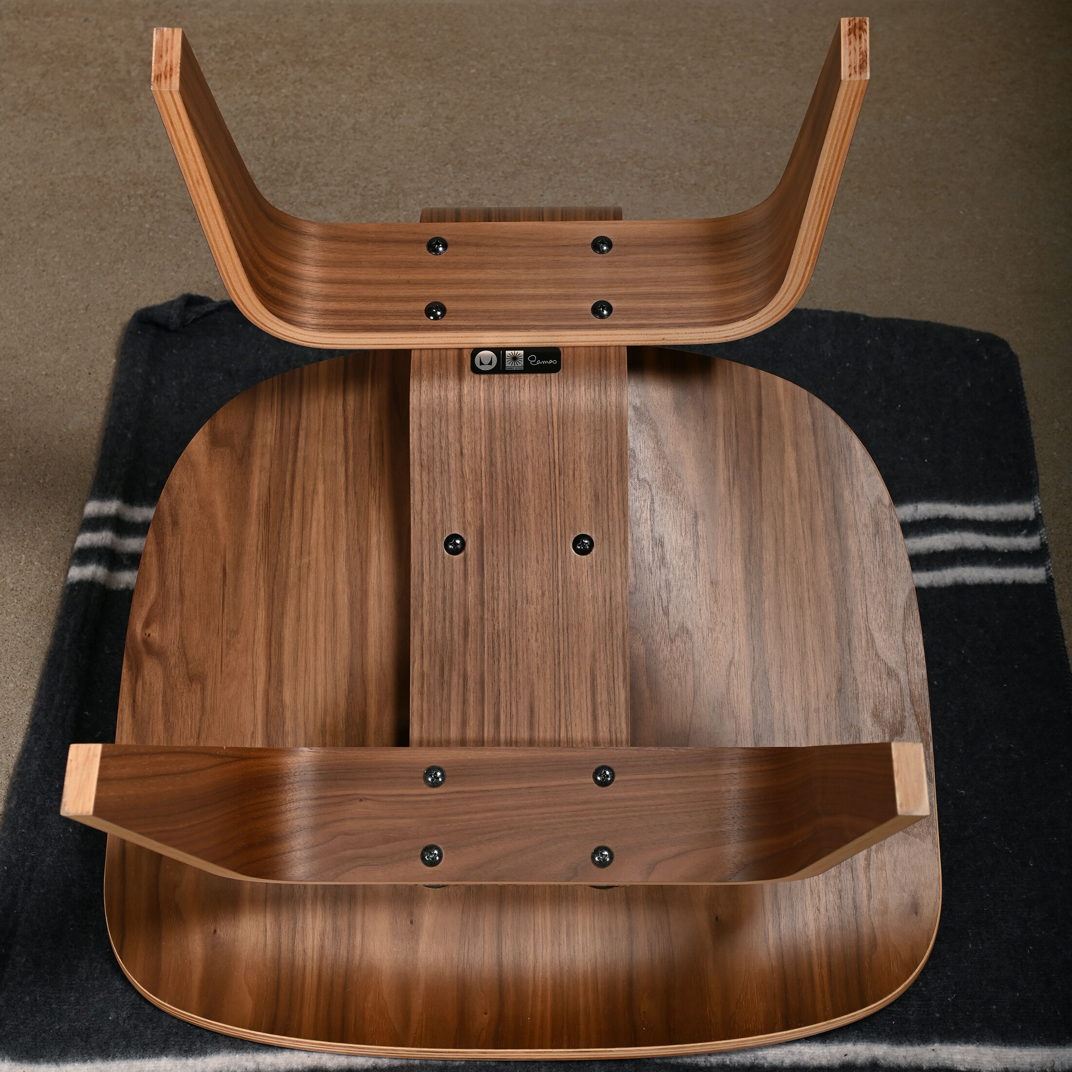 Charles & Ray Eames LCW walnut lounge chair for Herman Miller