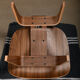 Chauffeuse Charles & Ray Eames LCW Walnut pour Herman Miller