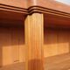 Library cabinet Art Deco columns with godrons