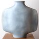 Vase by Yves Mohy in Virebent porcelain, 70s
