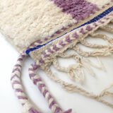 Moroccan Berber carpet azilal ecru with colorful patterns 300x196cm