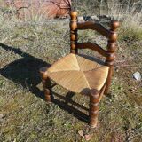 Mulched braided low chair