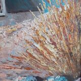 Painting breton landscape signed nedelec