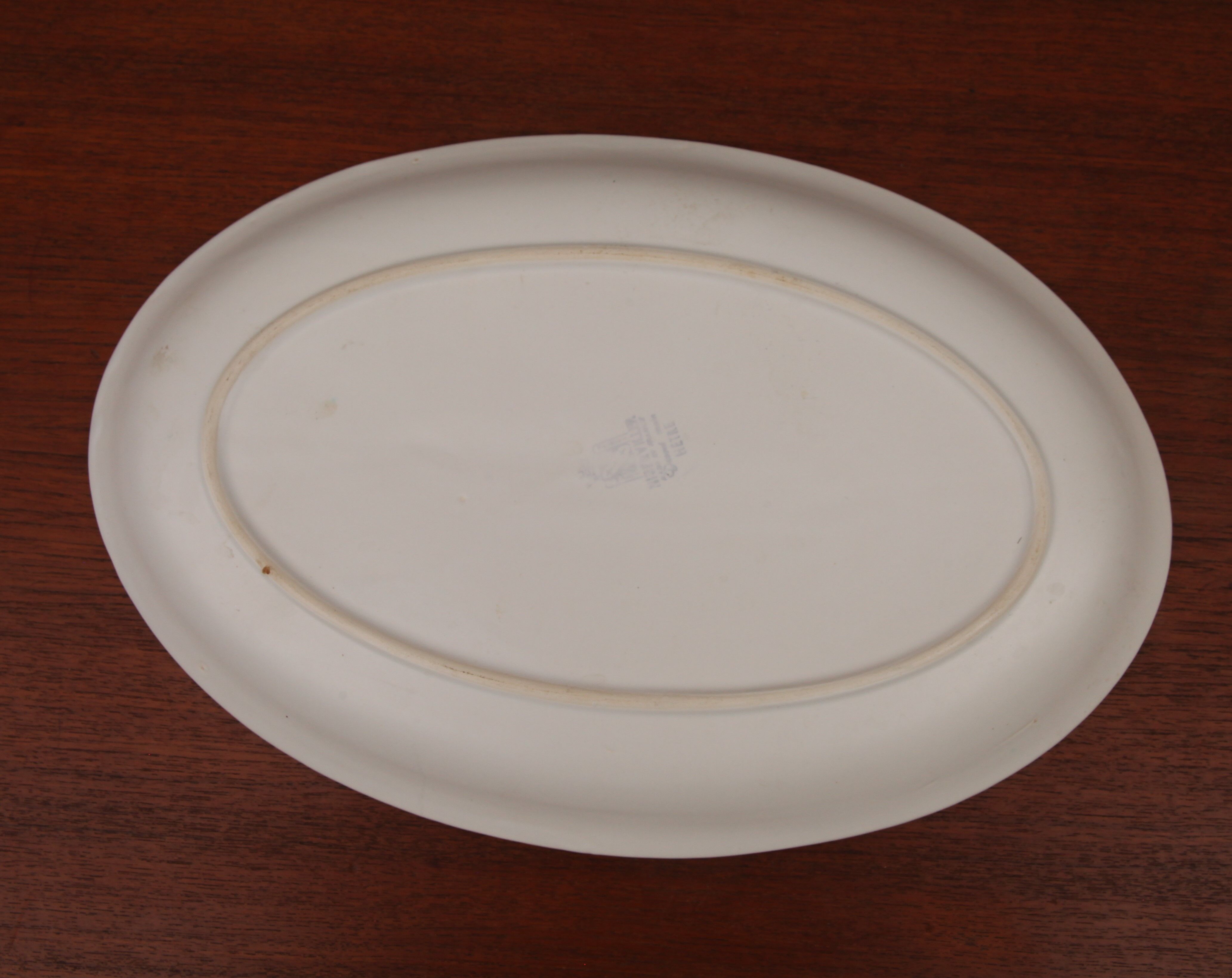 Oval dish Niderviller beech décor