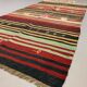 Vintage Turkish Kilim Kelim Rug shabby wool, country home boho 190x100 cm medium