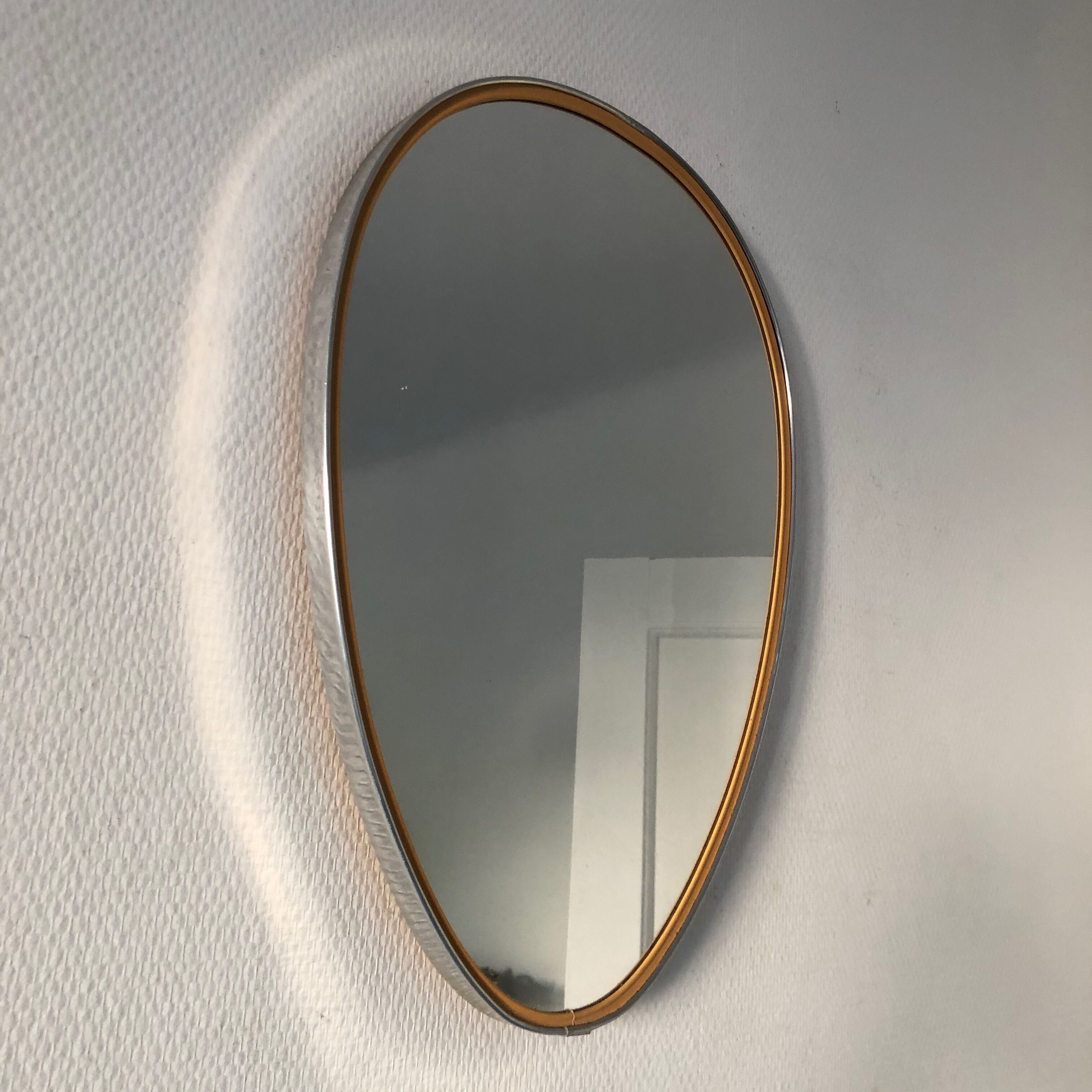 Miroir rétroviseur 48x33cm vintage 1960
