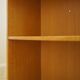 Ash shelving unit on splayed legs, Denmark, 1960s