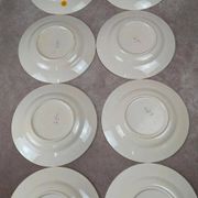 Lot de 8 assiettes à dessert Longchamp Terre de Fer modèle Cannes