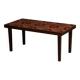Wooden Veneer Low Side Table with Colourful Flower Ceramics Top, 1970s