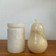 Duo de boîtes, bonbonnières vintage en albâtre
