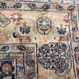 Tapis ancien persan Tabriz en soie très fin 135x160 cm