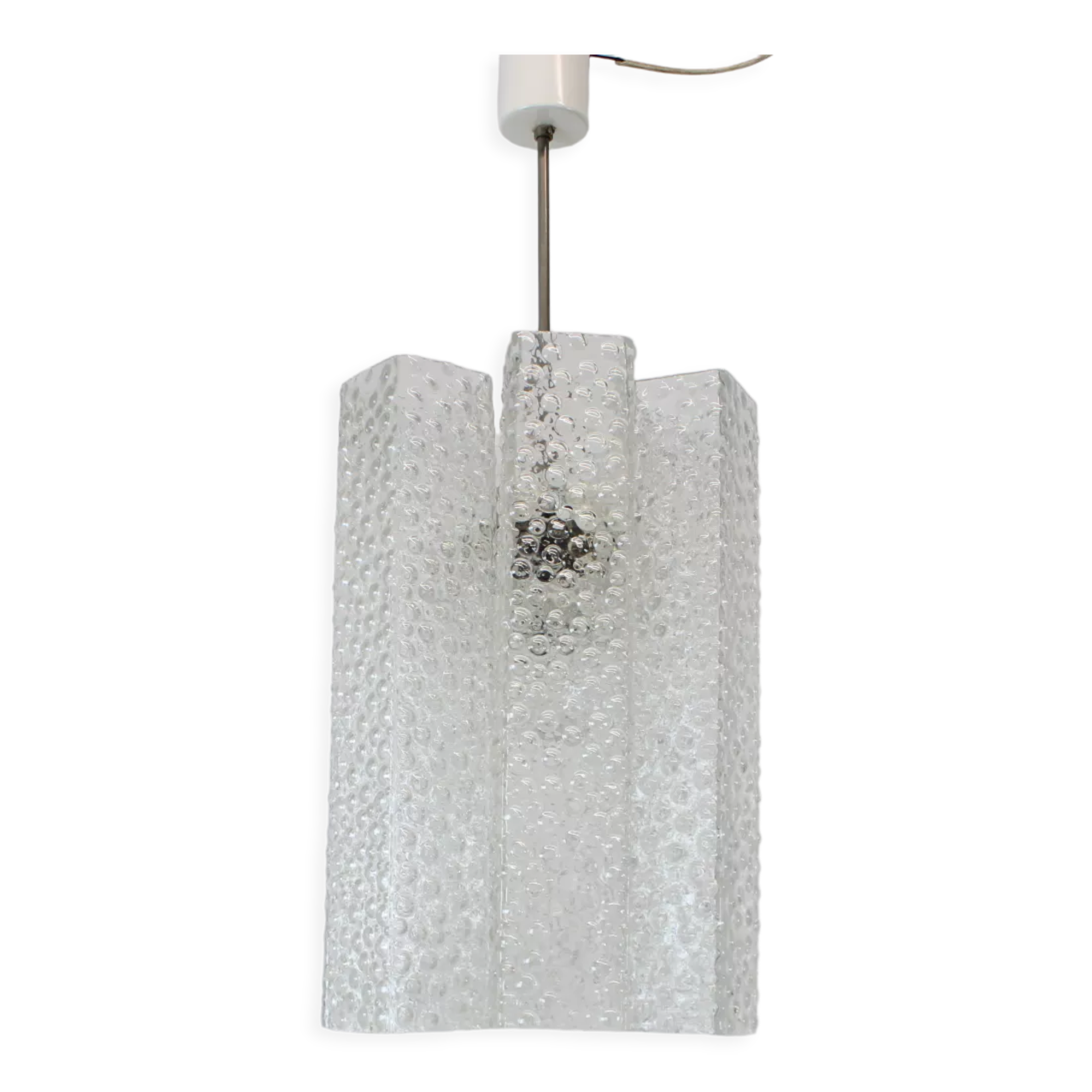 Glass chandelier by Kamenicky Senov, 1970's