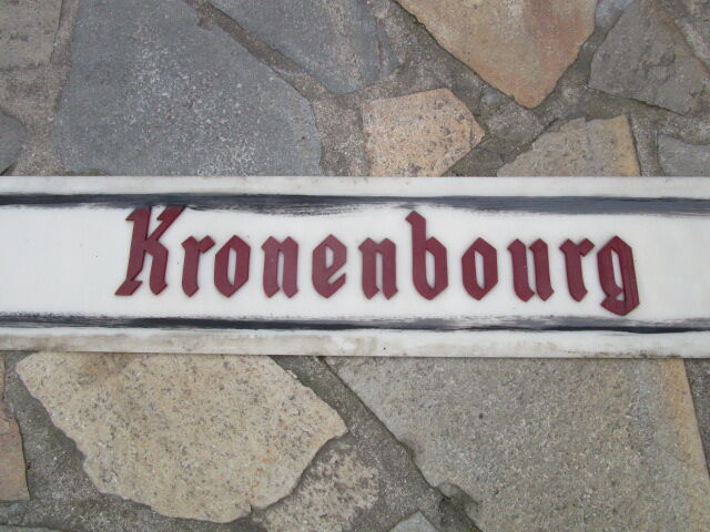 Enseigne publicitaire ancienne biere kronenbourg