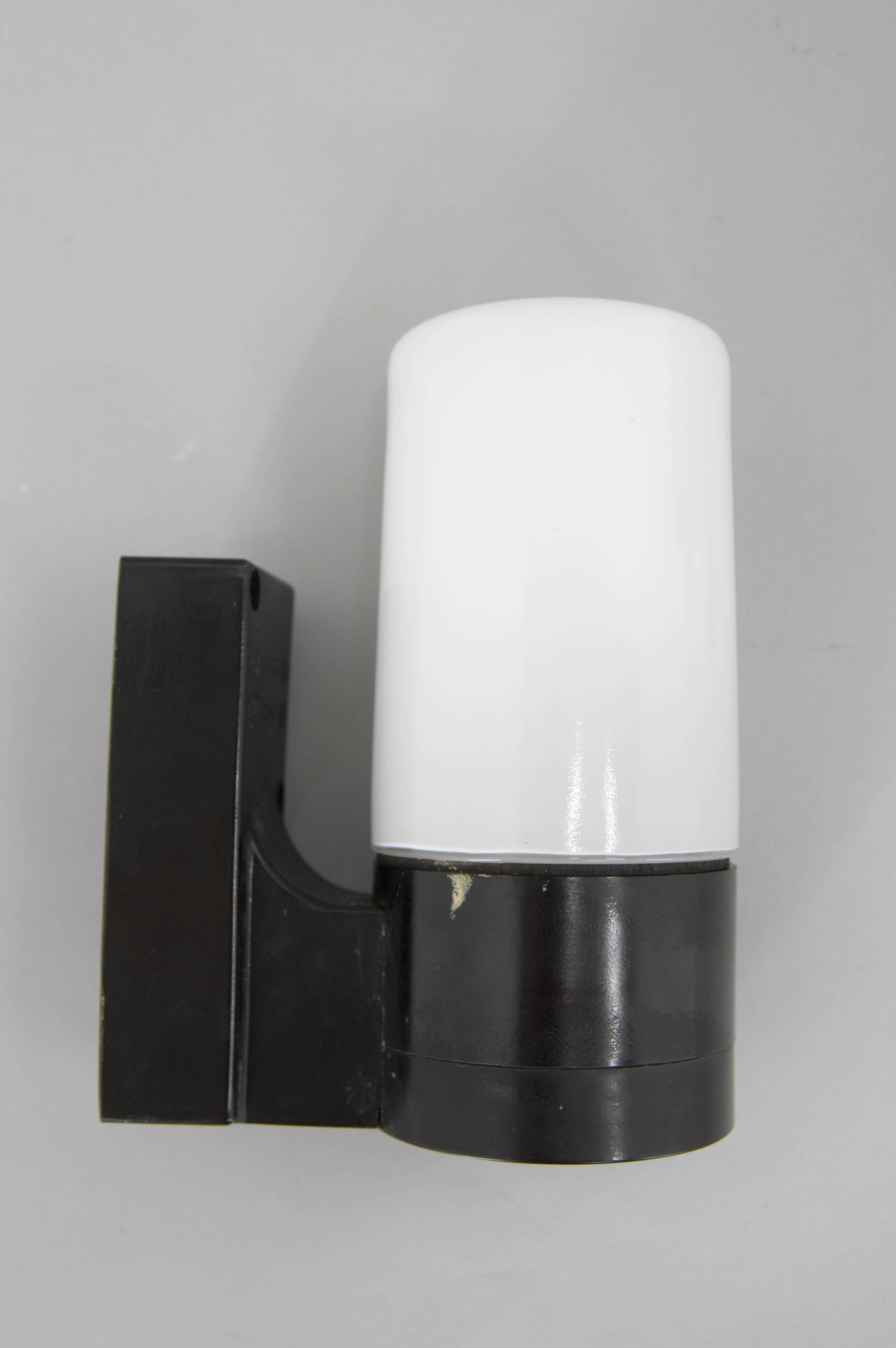 Ensemble de deux appliques murales du milieu du siècle, Tchécoslovaquie, années 1950