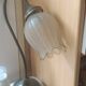 French Art Deco lamp signed See Delmas – pressed glass
