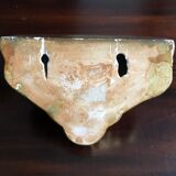 Wall console in gilded plaster