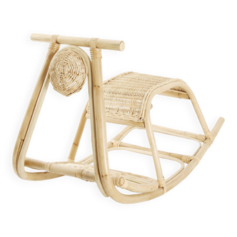 Rattan rocking chair for children COLBY