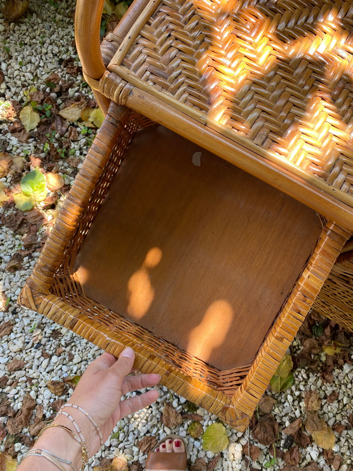 Rattan chest of drawers 4 drawers