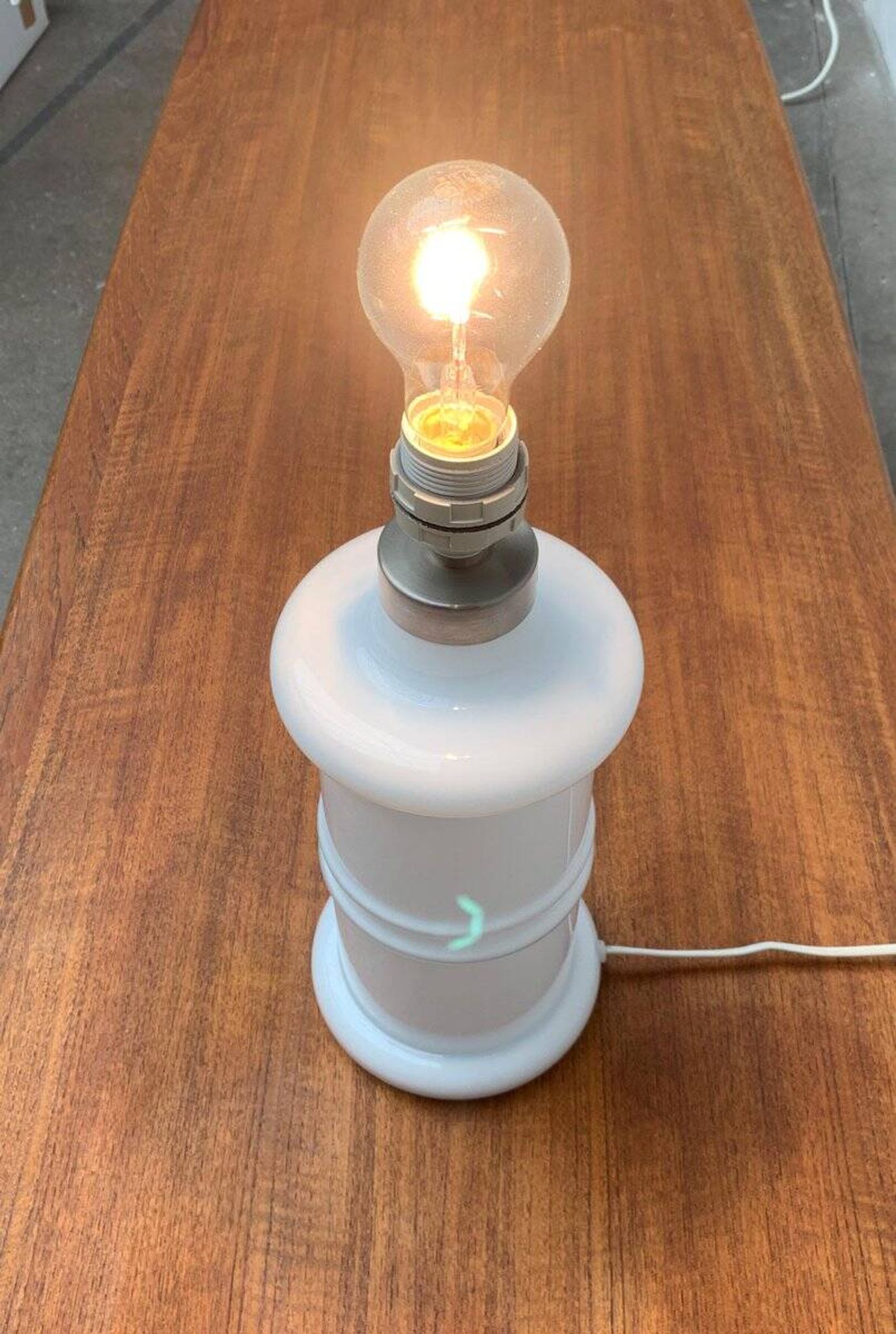 Lampe de table Apoteker en verre danoise vintage par Sidse Werner pour Holmegaard