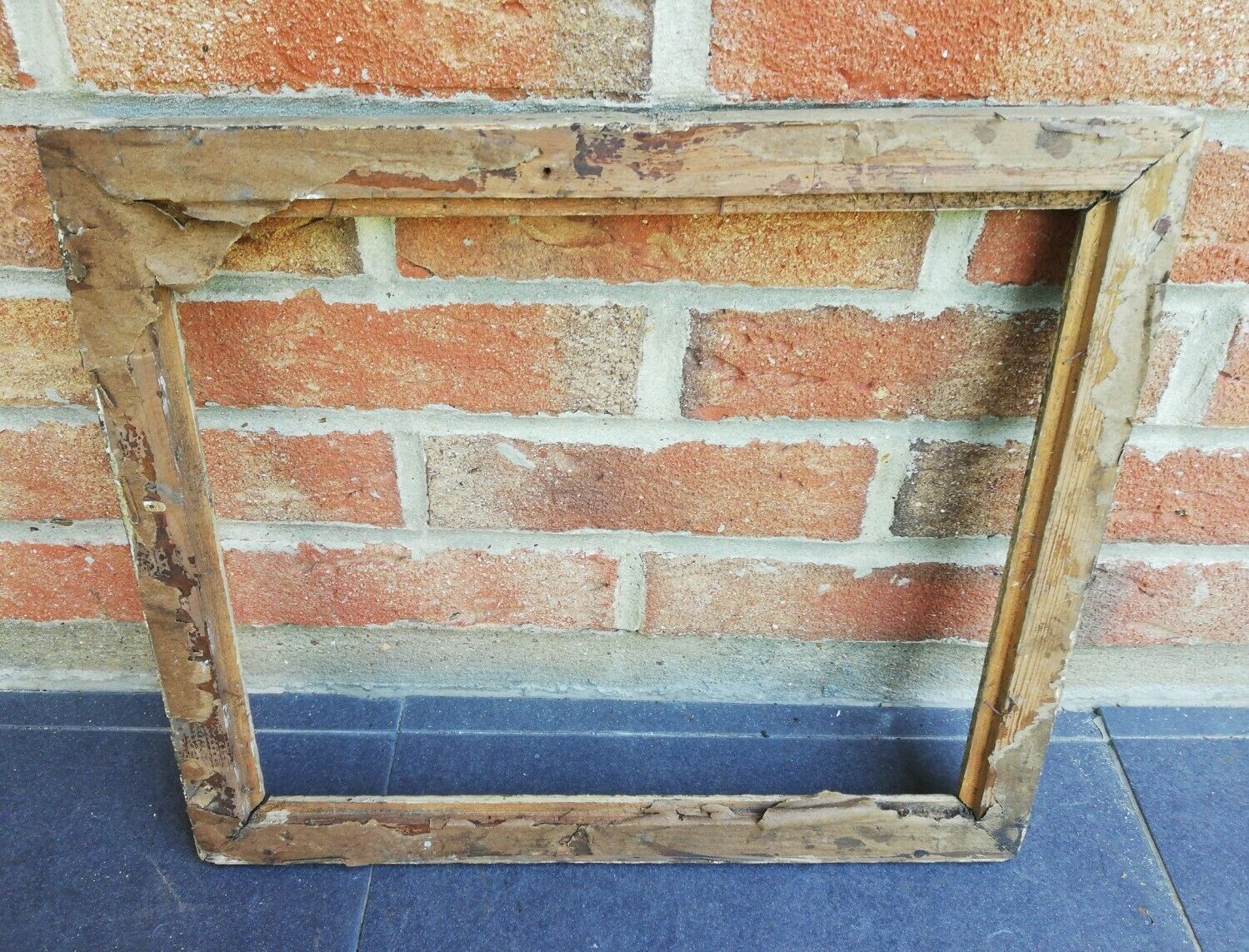 Old wooden and plaster frame