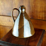 Conical pitcher with brown glaze - folk art - early twentieth century