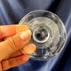 Duo of baccarat crystal champagne glasses, talleyrand model
