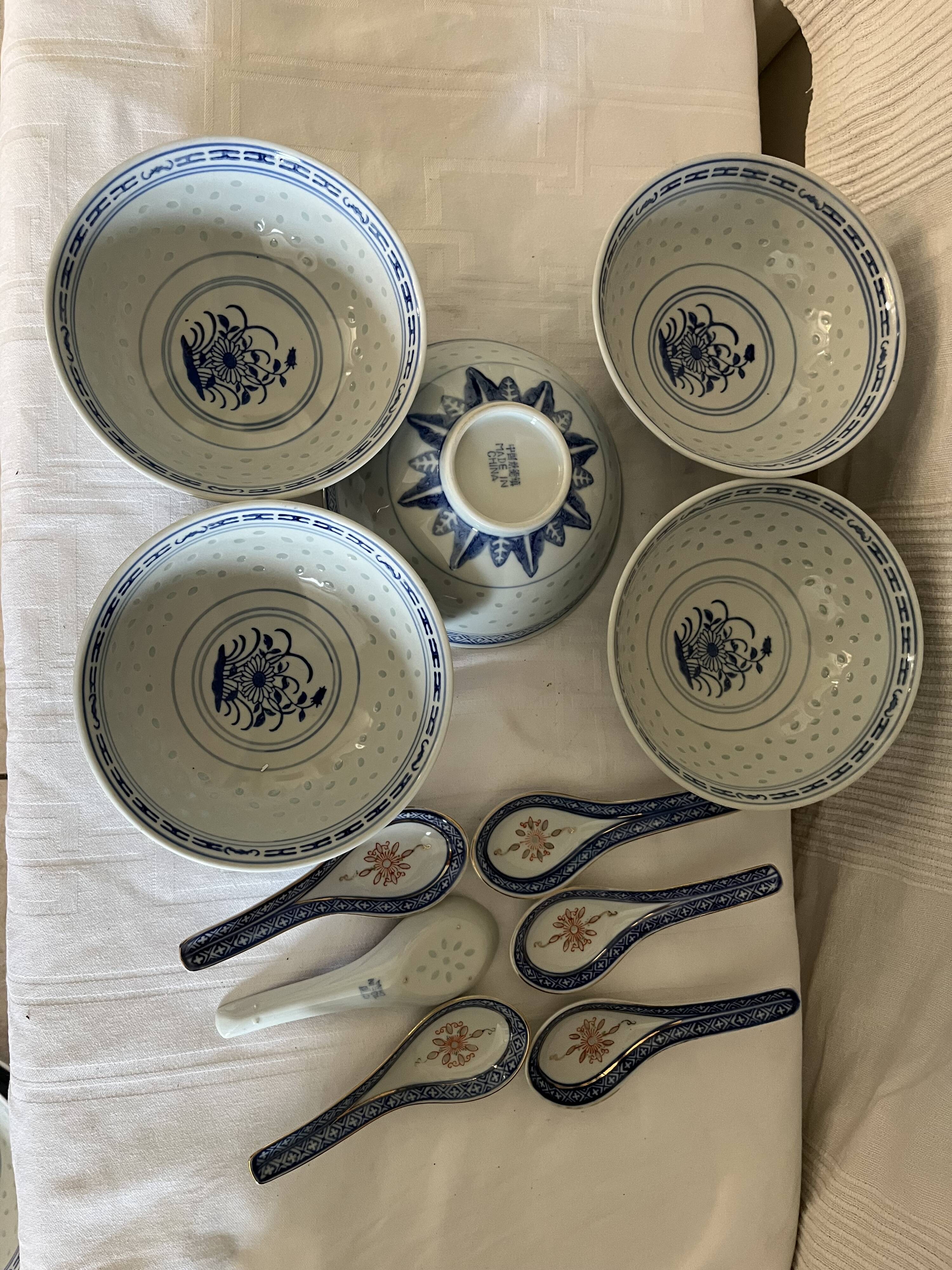 Service vintage porcelaine chinoise