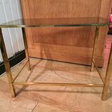 3 nesting tables in gilded brass