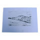 Original drawing in black chalk by Jean Villette (1913-2005)