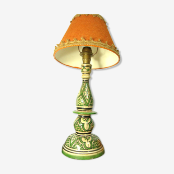 Lampe de table marocaine vintage en céramique