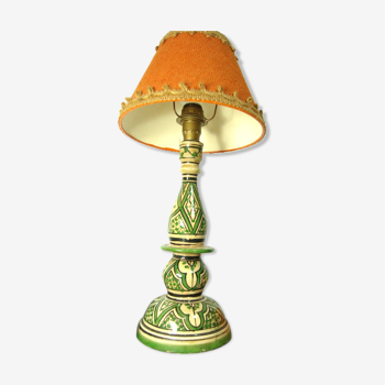 Vintage Moroccan ceramic table lamp