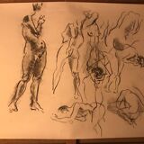 Original drawing study of nudes