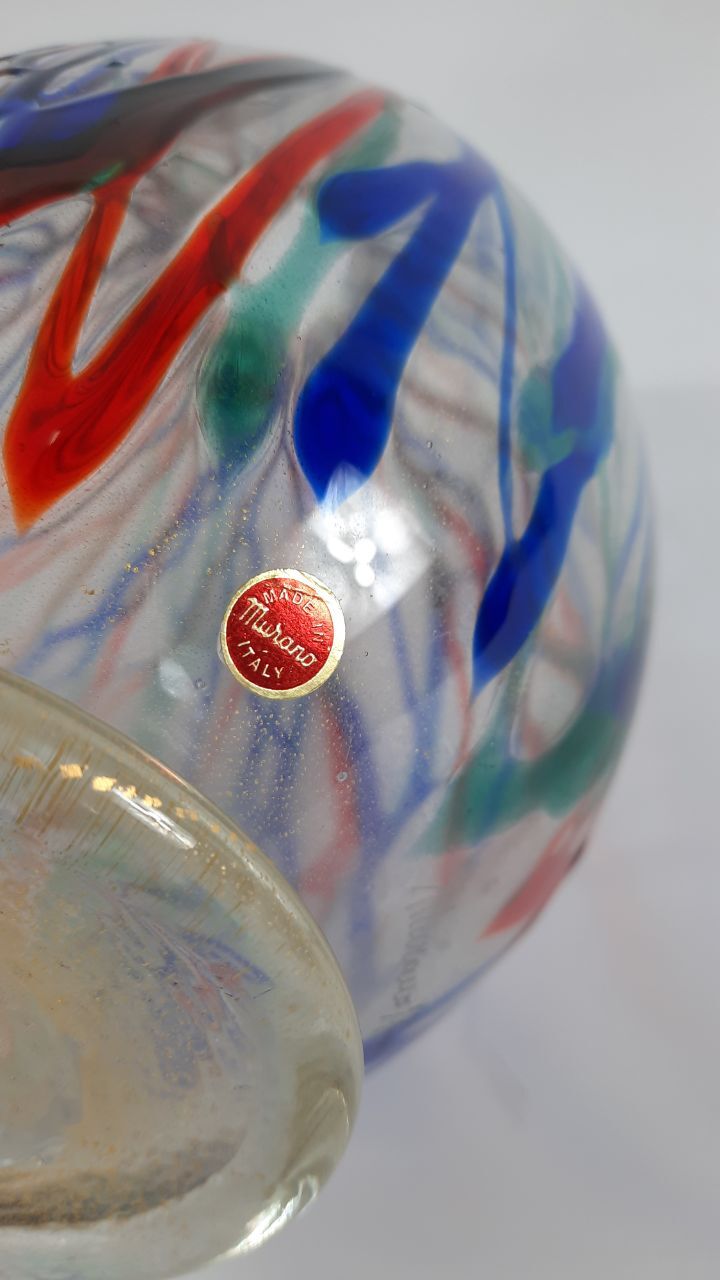 Vase Murano imperio rossi multicolore