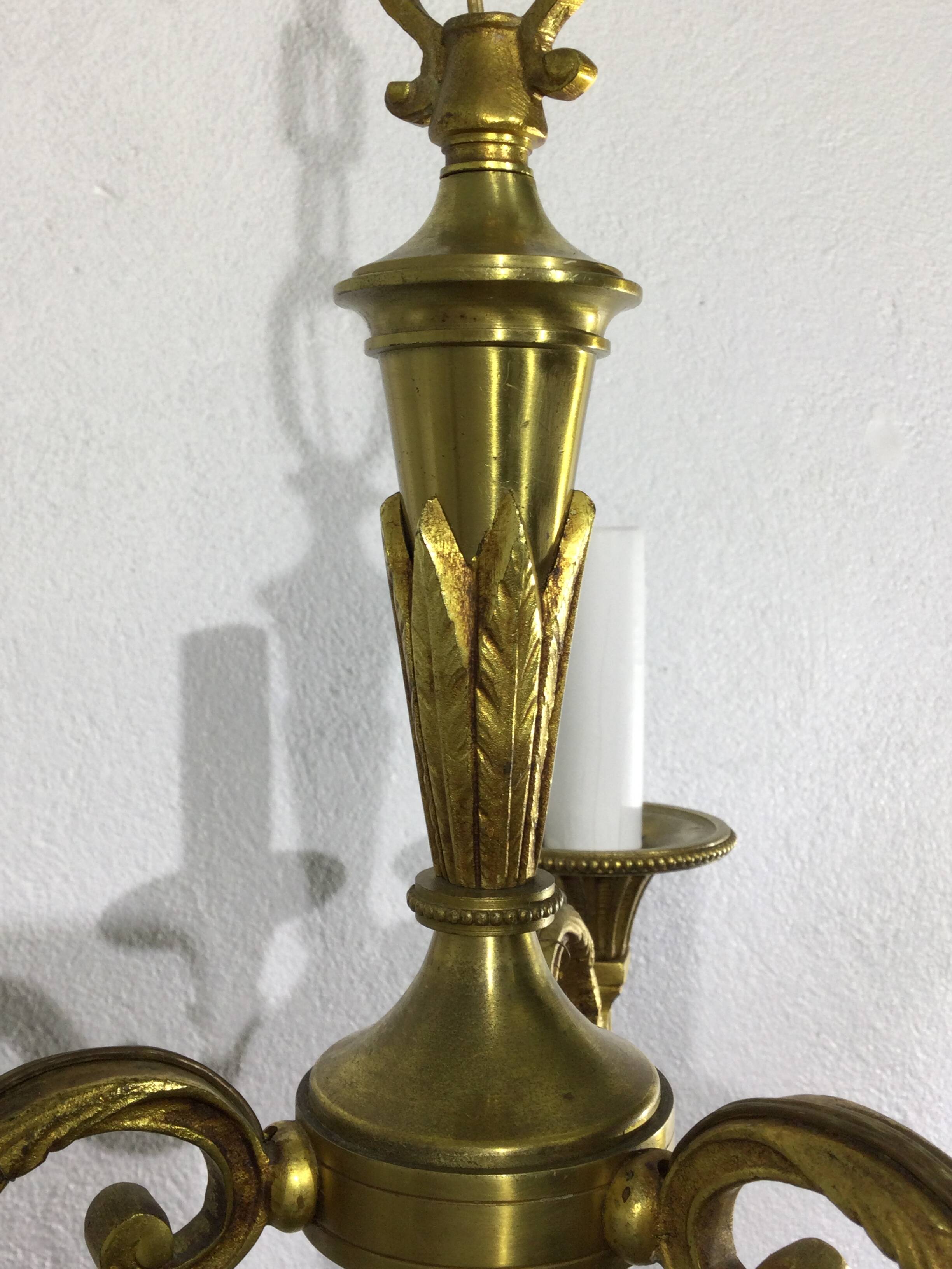 Lustre 3 lumières en bronze