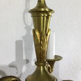 3 light bronze chandelier