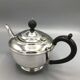 English silver metal teapot