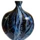 vase oblong larochére noire et bleu avec  XX siècle