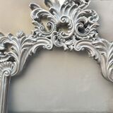 Silver wooden mirror